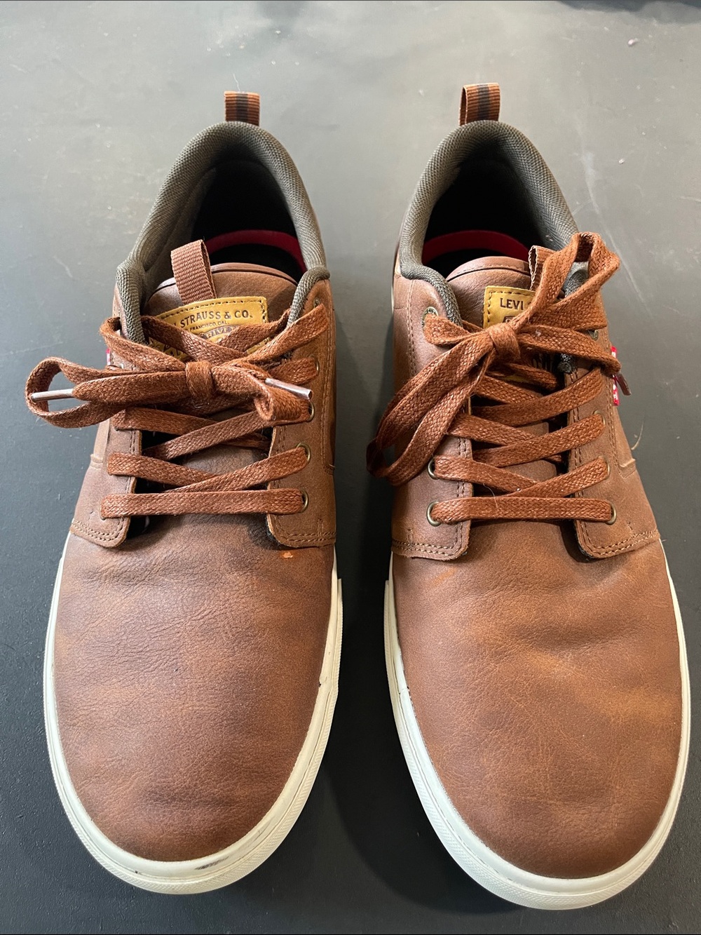 Levi's Brown Low-Top Casual Sneakers size 12